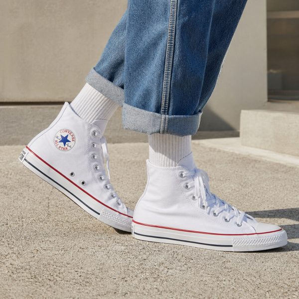 Alternative view of Converse Chuck Taylor All Star High Top – White | Classic Canvas Sneakers