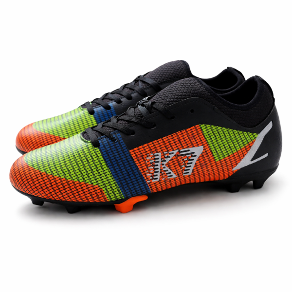 K7 Magnum Leather Soccer Boots – Orange / Black (K4491) Mens Football Boots