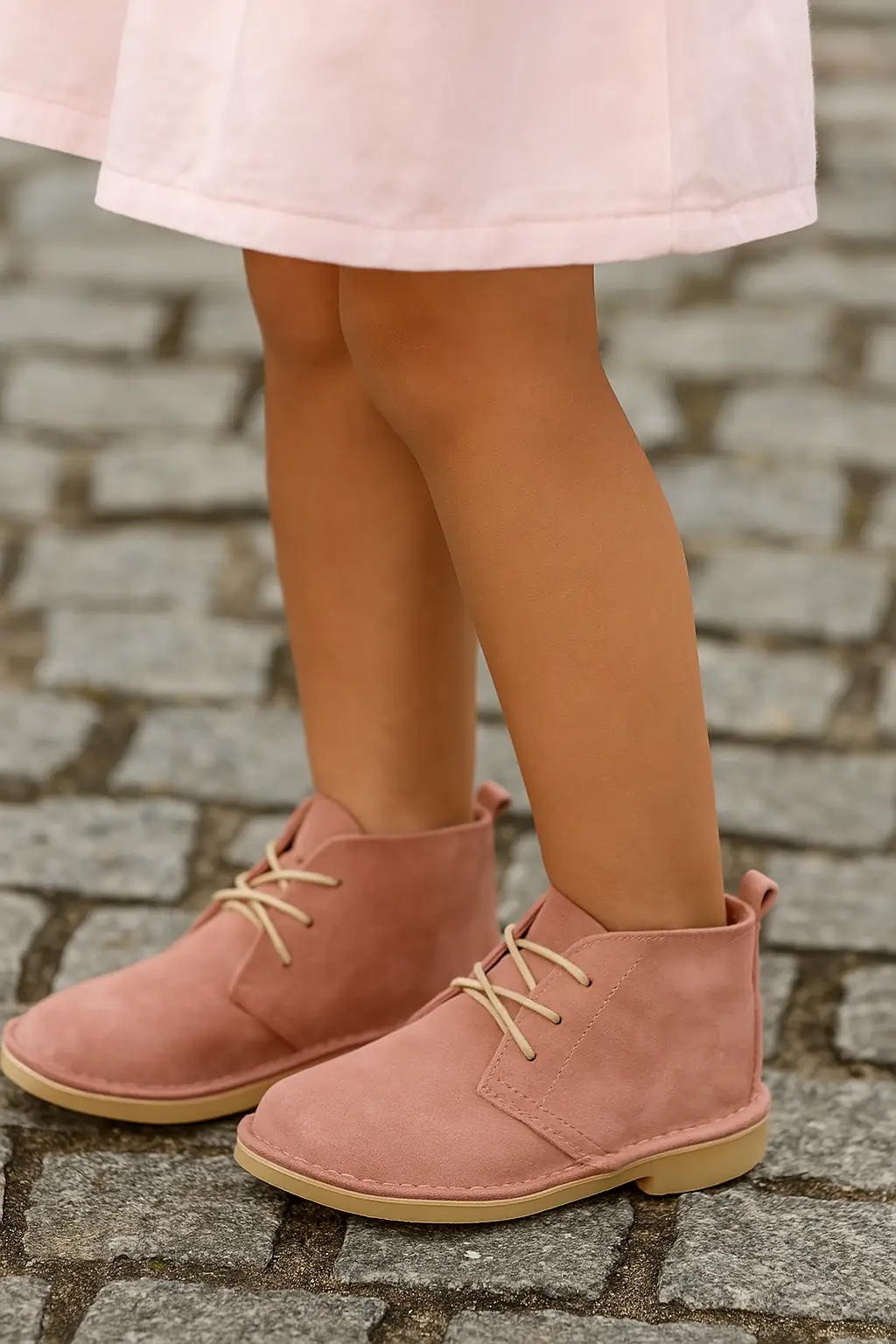Safari Suede Kids Boot – Pink - Image 3
