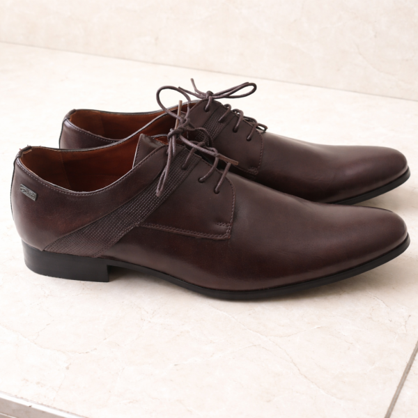 Gino Paoli Leather Men’s Formal Shoe – Westin Brown