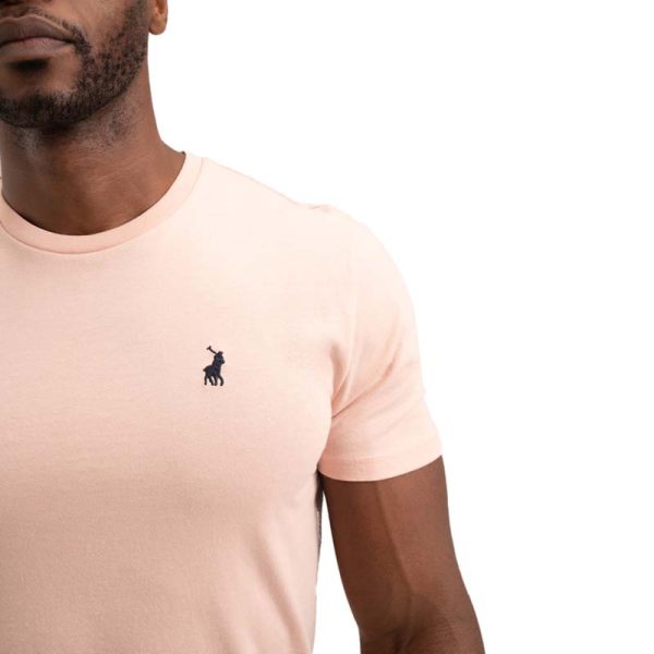 Polo Men’s Plain Cotton T-Shirt – Light Pink – Size XL | Final Clearance - Image 4