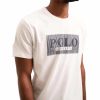 Polo Print Flock Tee White