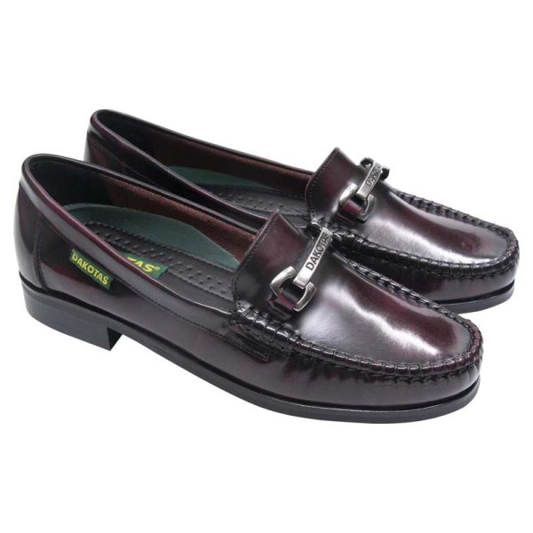 Dakotas P21 Leather Gail Hi-Shine Moc – Burgundy