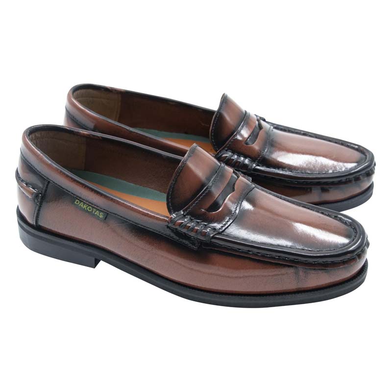 Dakotas P19 Leather Paul Hi-Shine Moc – Tan