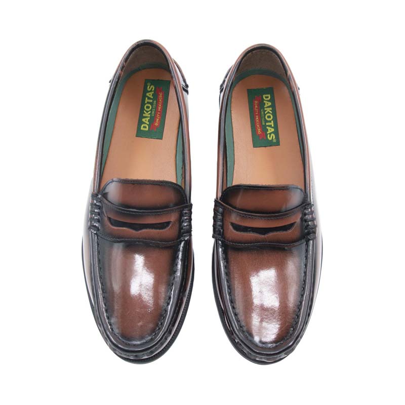 Dakotas P19 Leather Paul Hi-Shine Moc – Tan - Image 2