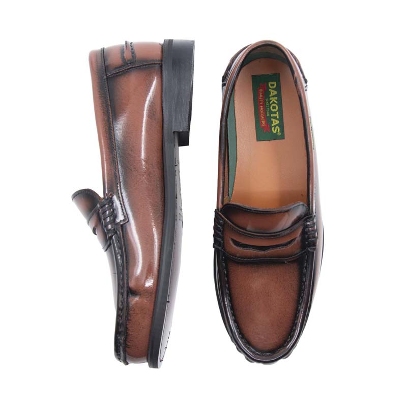 Dakotas P19 Leather Paul Hi-Shine Moc – Tan - Image 3