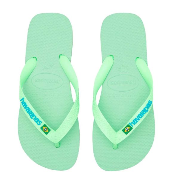 Havaianas Brazil Logo Green Garden (Kids Footwear)