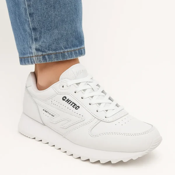 Hi-Tec Silver Shadow Men’s Sneakers – White on White - Image 8