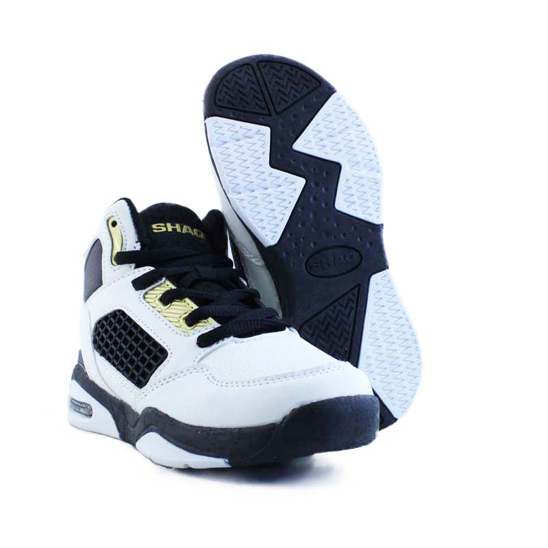 Shaq Bankshot White Black Gold (Kids) - Image 7