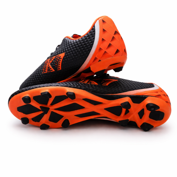 Alternative view of K7 Soccer Boots – Mane Black Orange | Lightweight Firm Ground Football Boots