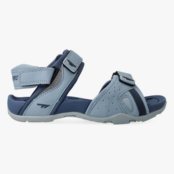 Hi-Tec Leather Kids Sandal – Ice Blue/Dusty Blue