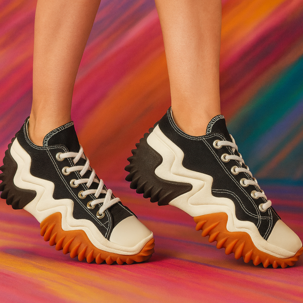 Alternative view of Converse Run Star Motion Platform Black