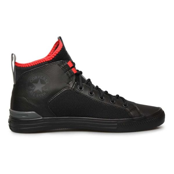 Converse CTAS Ultra Mid Black-Iron-Red
