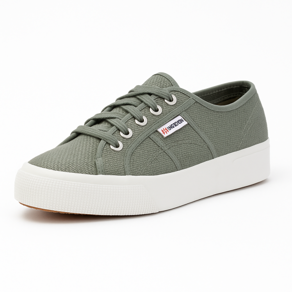 Alternative view of Superga 2750 Cotu Classic Grey DK Sage Canvas Sneakers