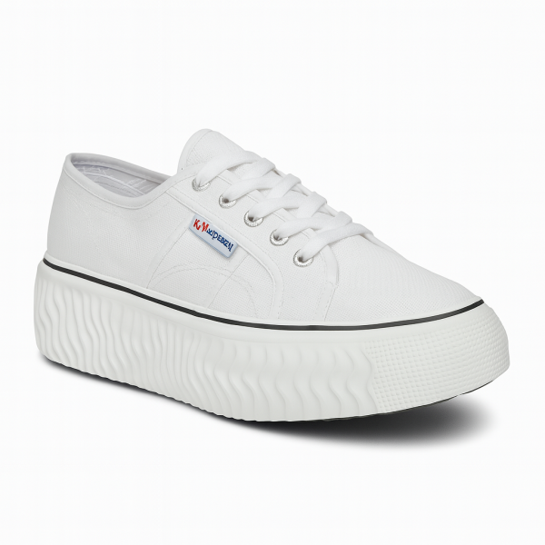 Superga 439 Canvas Ladies Sneakers – 2287 Bubble Line White-Black