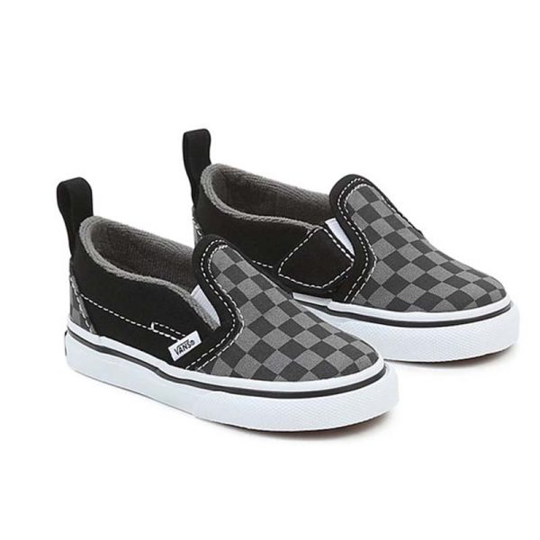 Alternative view of Vans Infants Classic Slip-on Checkerboard Black Pewter