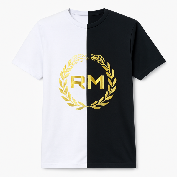 Rossimoda “Verde Due” Cotton Men’s T-Shirt – White