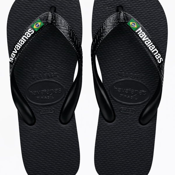 Havaianas Brazil Logo Black