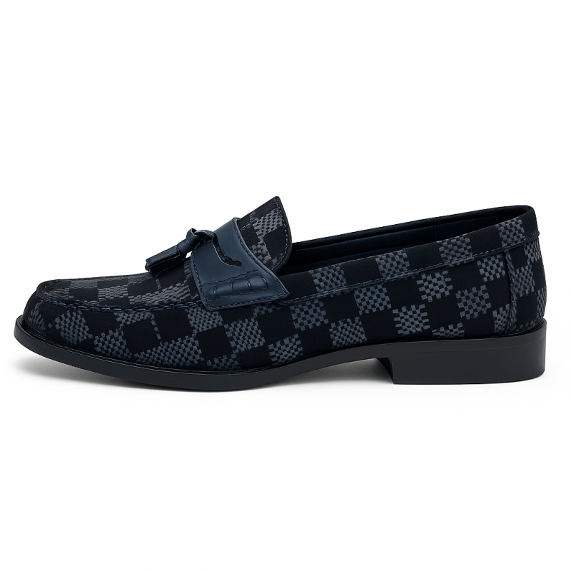 P Crouch & Co Suede Men’s Loafers – Navy Squire