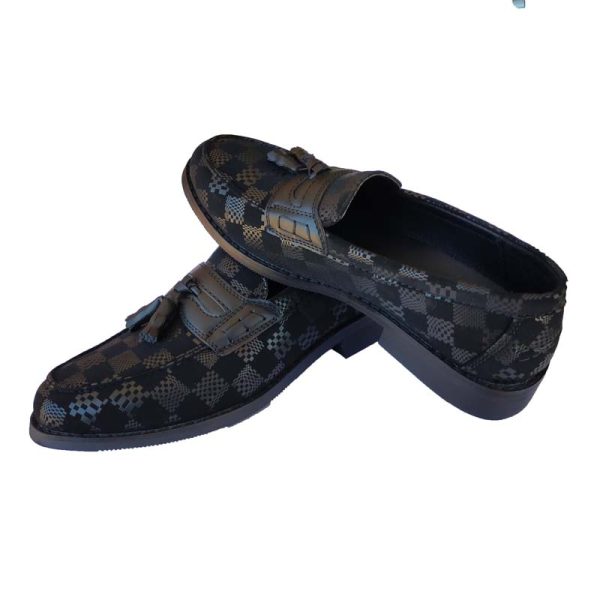 Alternative view of P Crouch & Co Suede Men’s Loafers – Navy Squire