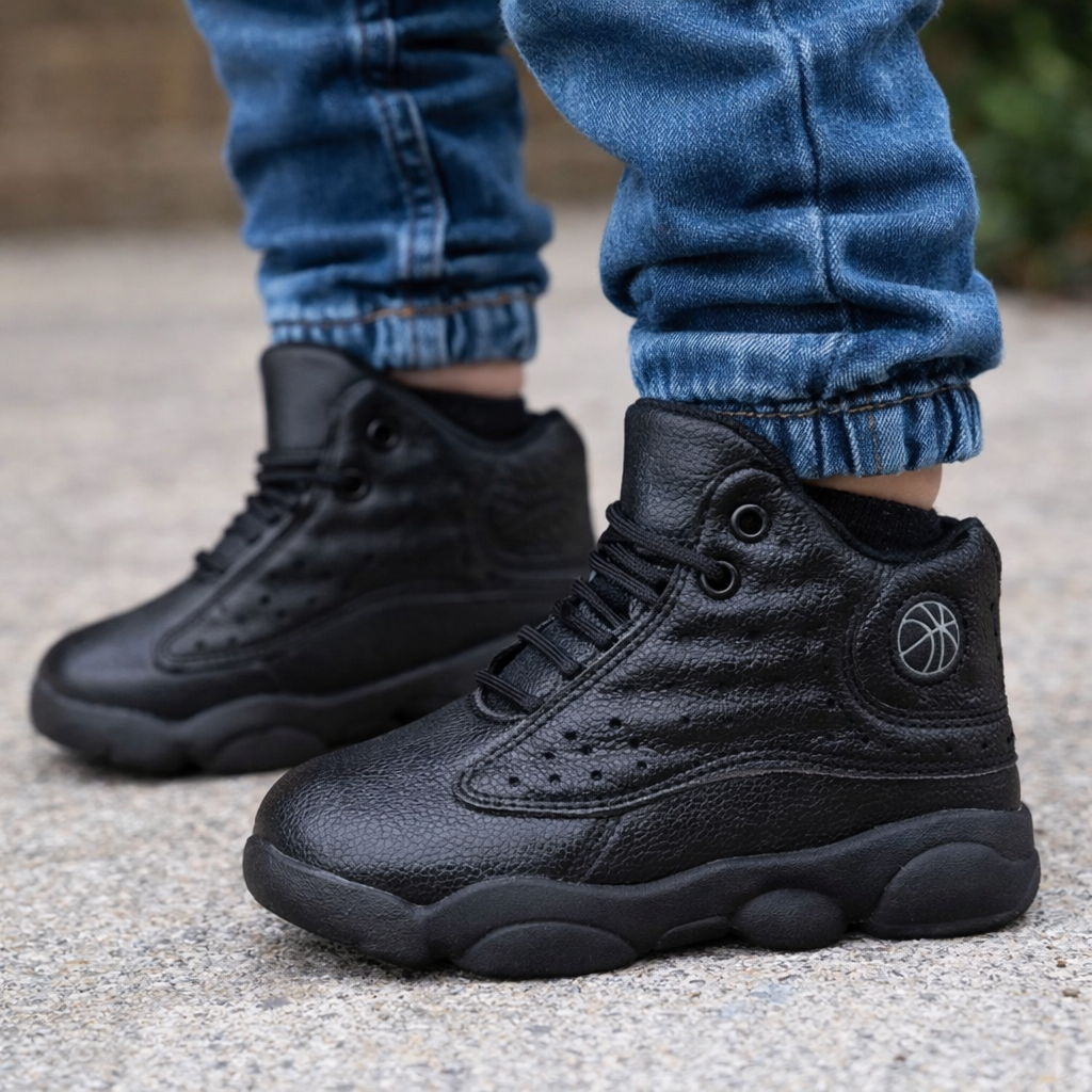 JD 23 – Infants Black Mono Sneakers - Image 2