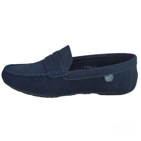 P Crouch & Co Navy Suede Men’s Loafers