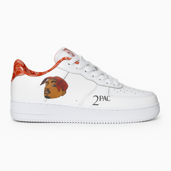 2PAC Leather Men’s Sneakers – White