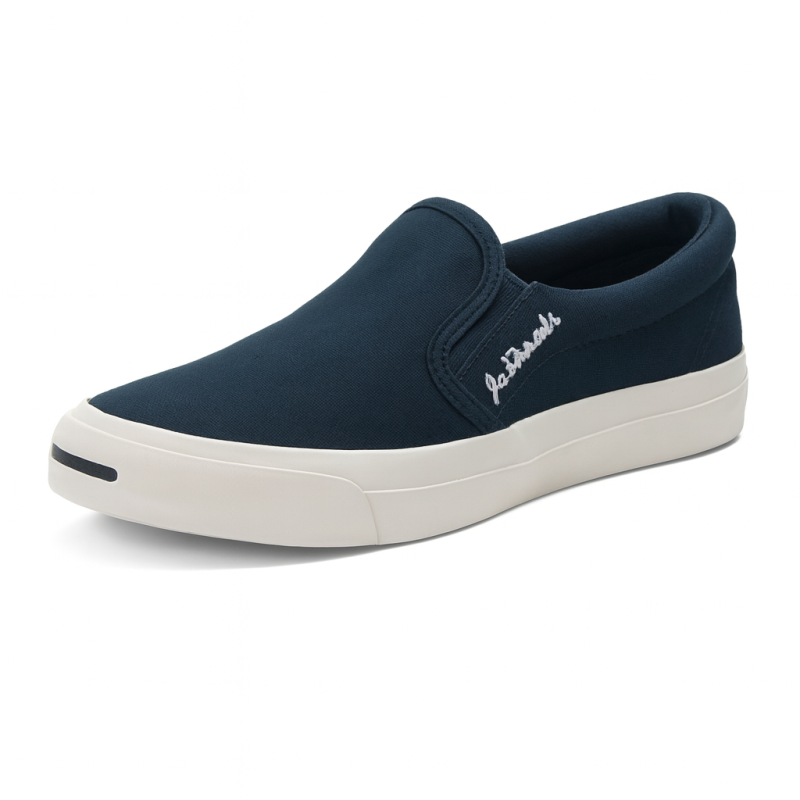 Jack Parcels Canvas Slip-On – Navy (Unisex)