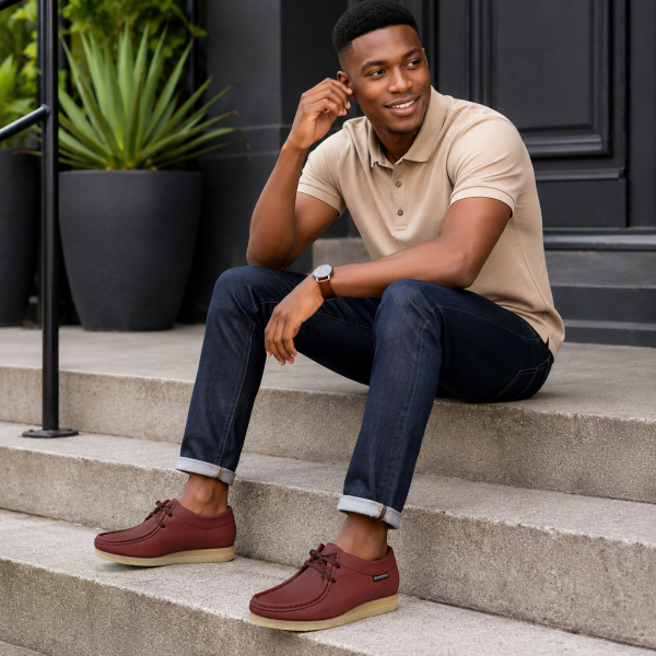 Alternative view of Grasshoppers Denver Casual Oxblood Moccasins