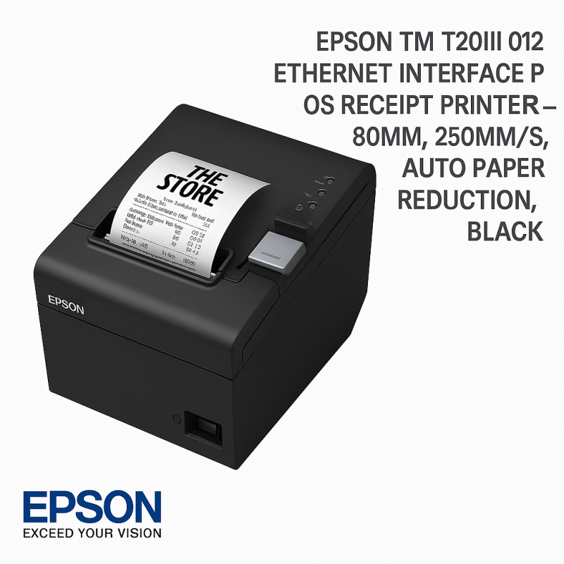 Epson TM T20III 012 Ethernet interface Receipt Printer