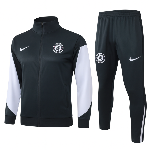 Chelsea 2025/26 Grey Full-Zip Tracksuit Set-Pre Order