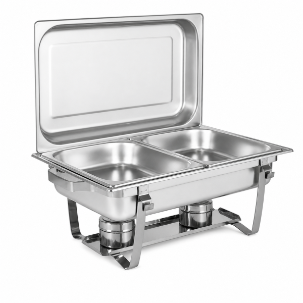 Casey Good Mama Rectangular Double Pan Chafing Dish 10L Stainless Steel