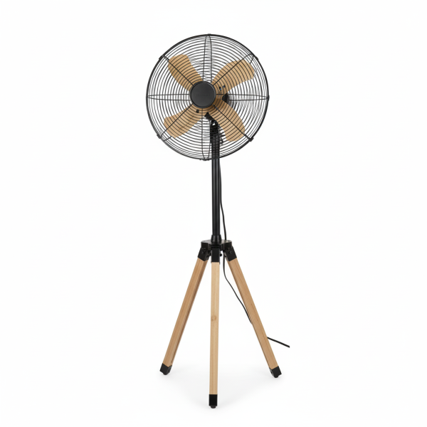 Alva Air 40cm Wooden Finish Tripod Fan 50w