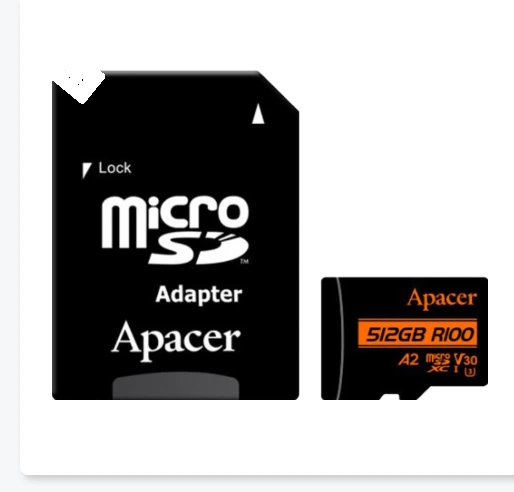Apacer 512GB Micro-SD Class10 V30 Memory Card
