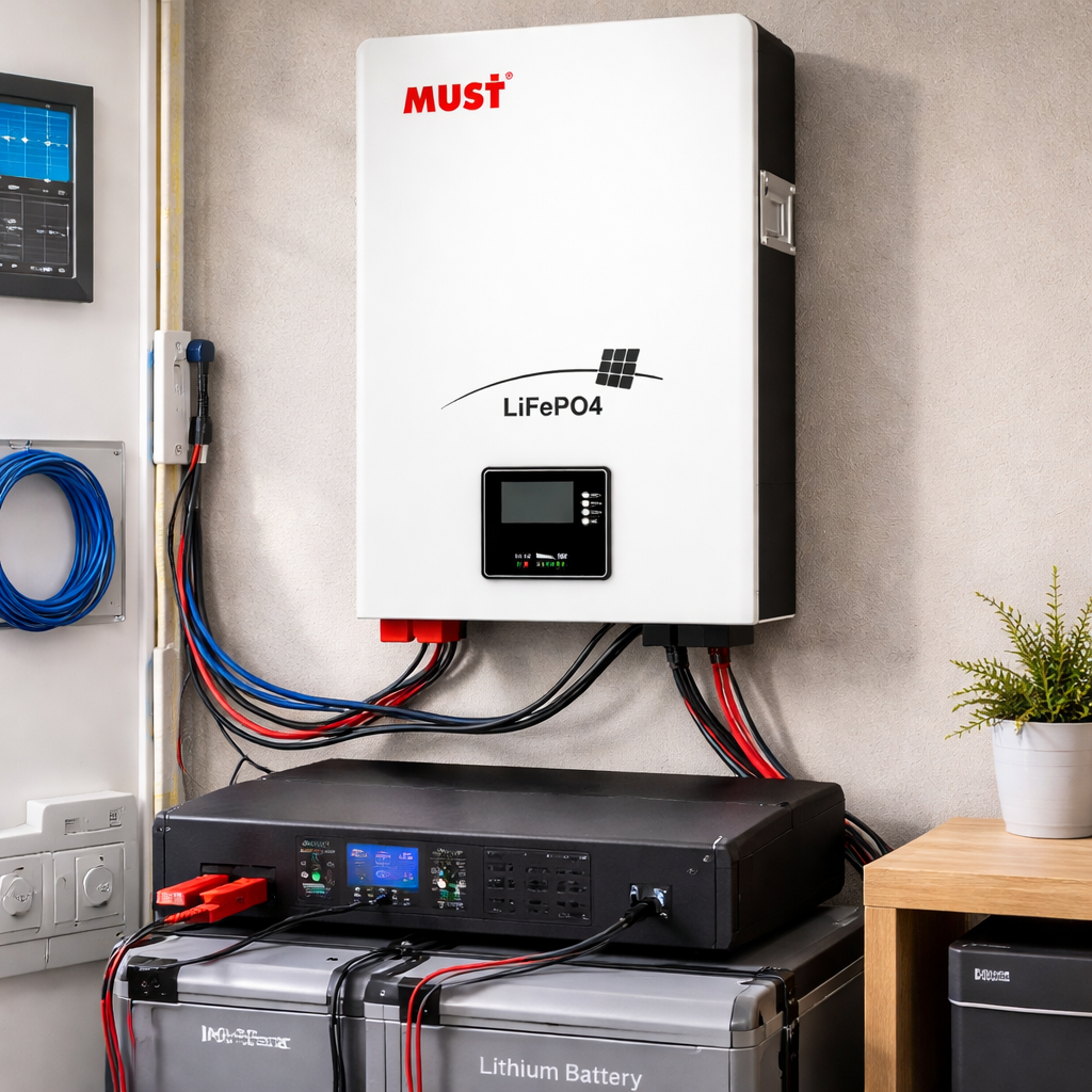 Solarix MUST 51.2V 100Ah LiFePO4 Lithium Battery – 4.8kWh Solar Storage Battery with BMS - Image 3