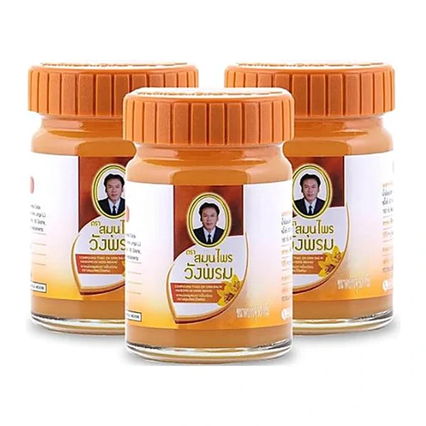 Wangprom Herbal Thai Massage Cool Balm Turmeric And Camphor