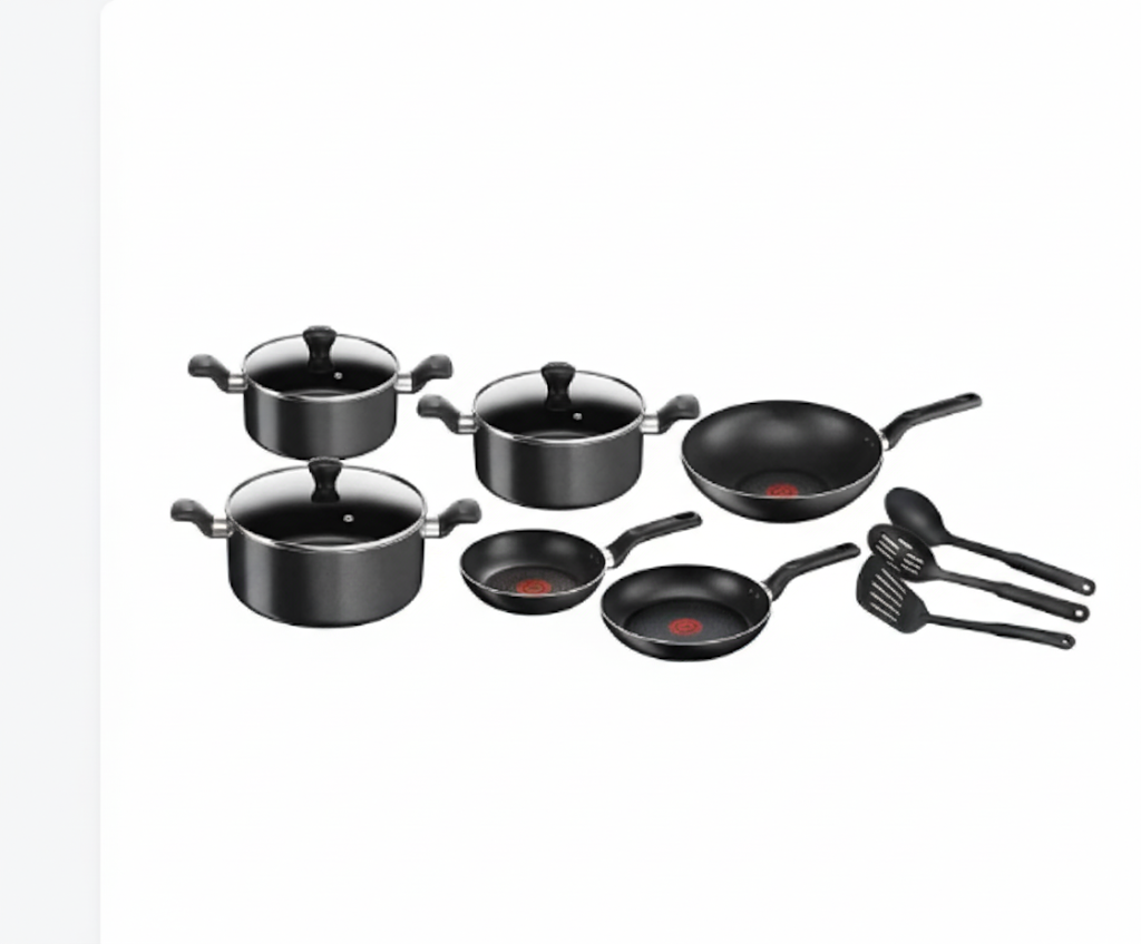 Tefal Super Cook 12pc Set Non Stick Pans