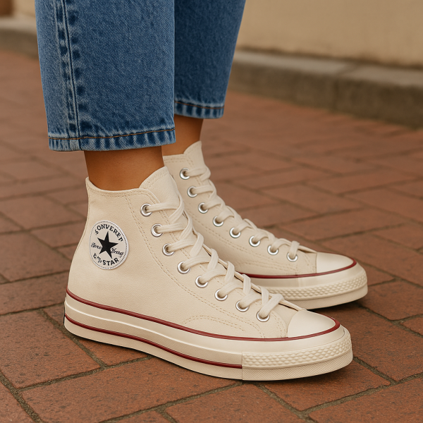 Alternative view of Converse Chuck 70 Hi Parchment-Garnet-E