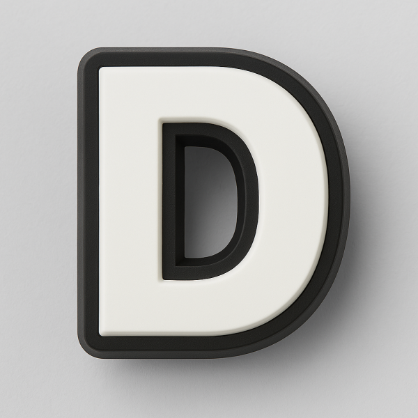 Crocs Jibbitz Letter D Plug