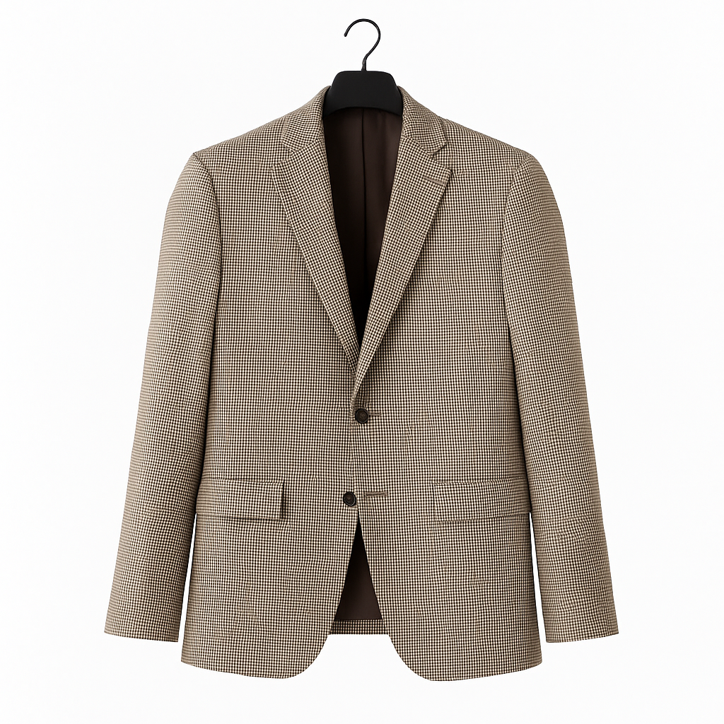 Jonathan D Checked Sports Jacket – Pebble Grey Pattern