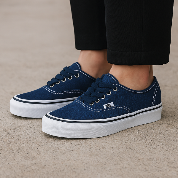 Alternative view of Vans Authentic Medieval Blue Black (Kids)
