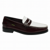 Dakotas Presley Hi-Shine Moc – Burgundy/White