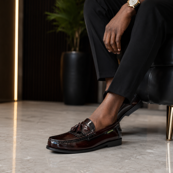 Dakotas Kenny Hi-Shine Moc – Burgundy - Image 6