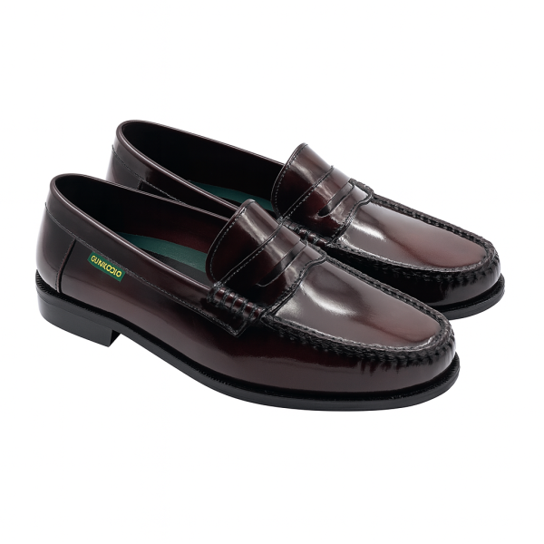 Dakotas Preston Hi-Shine Moc – Burgundy