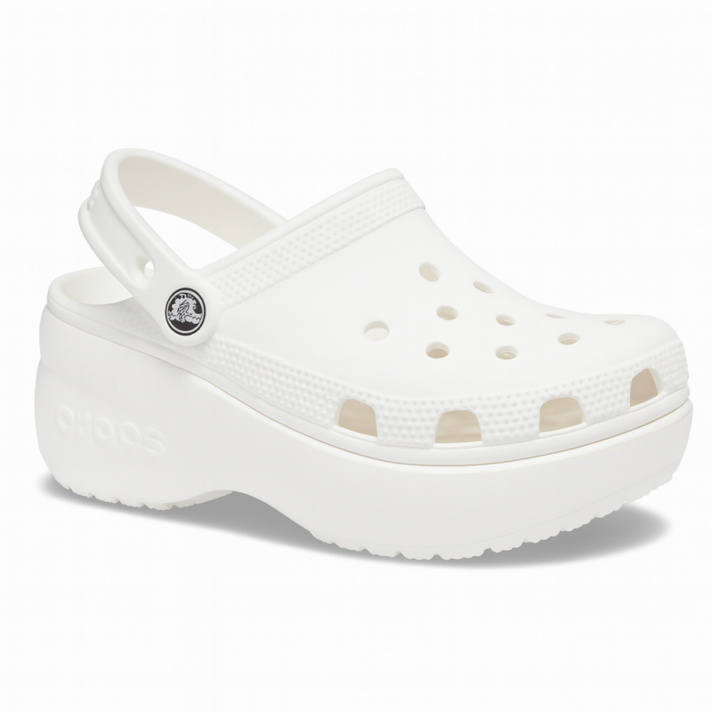Crocs Classic Platform – White (Ladies)