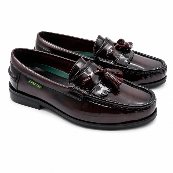 Dakotas Kenny Hi-Shine Moc – Burgundy