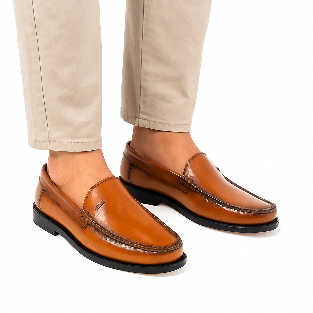 Dakotas VIC Hi-Shine Moc – Tan - Image 3