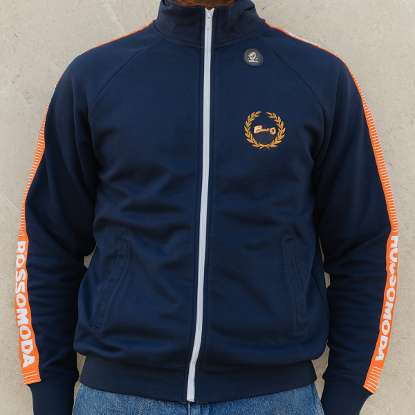 Rossimoda Cotton Men’s Track Top – Pitcrew Navy
