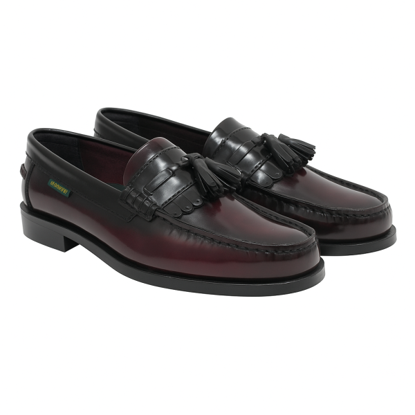 Alternative view of Dakotas Kenny Hi-Shine Moc – Burgundy/Black