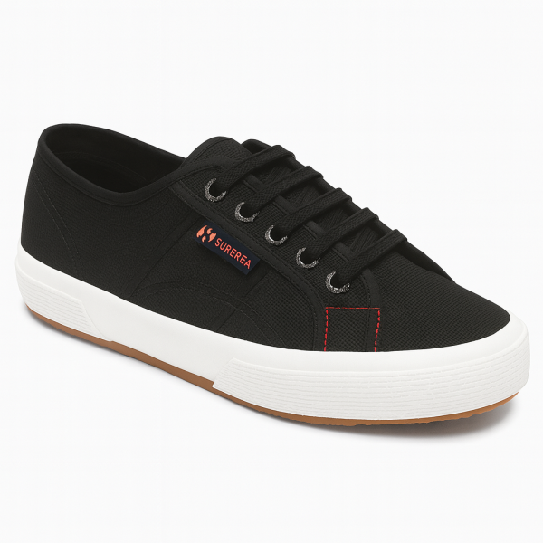 Superga 2750 Cotu Classic – Black / Red / White Trim